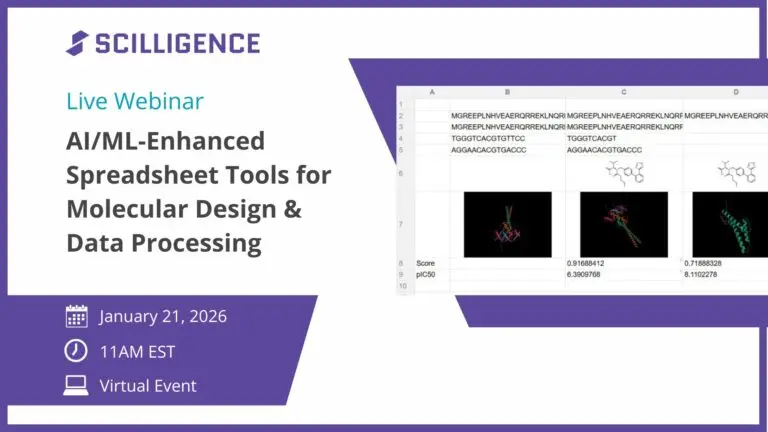 Webinar: AI/ML-Enhanced Spreadsheet Tools for Molecular Design & Data Processing